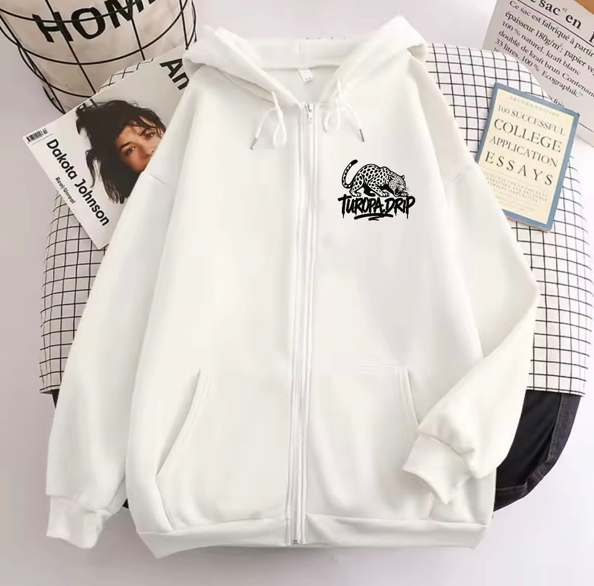 Sudadera con cremallera y capucha para hombre y mujer