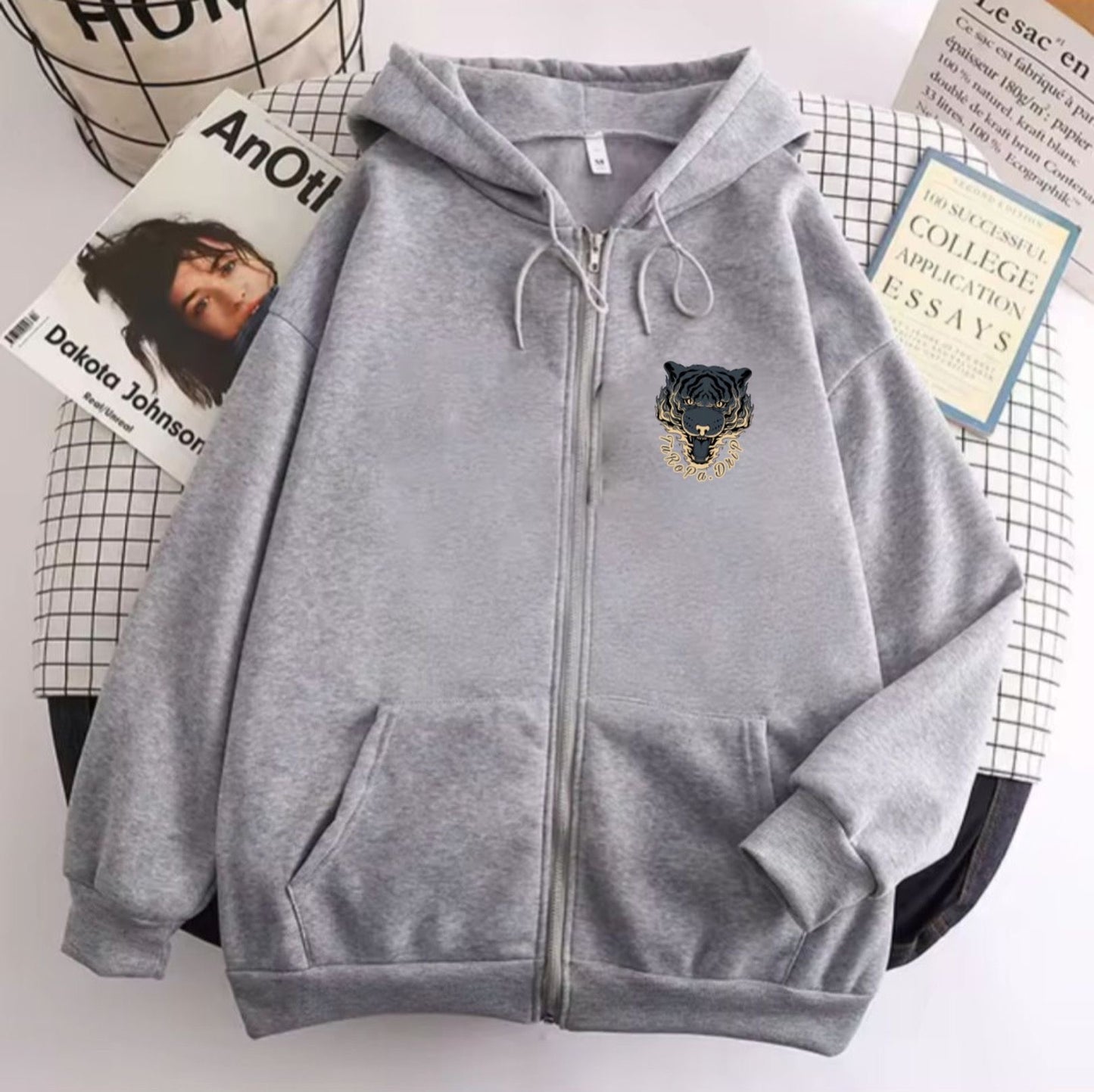 Sudadera con cremallera y capucha para hombre y mujer