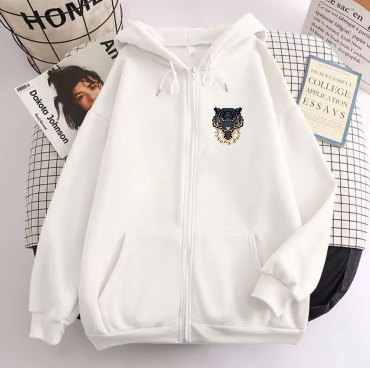 Sudadera con cremallera y capucha para hombre y mujer