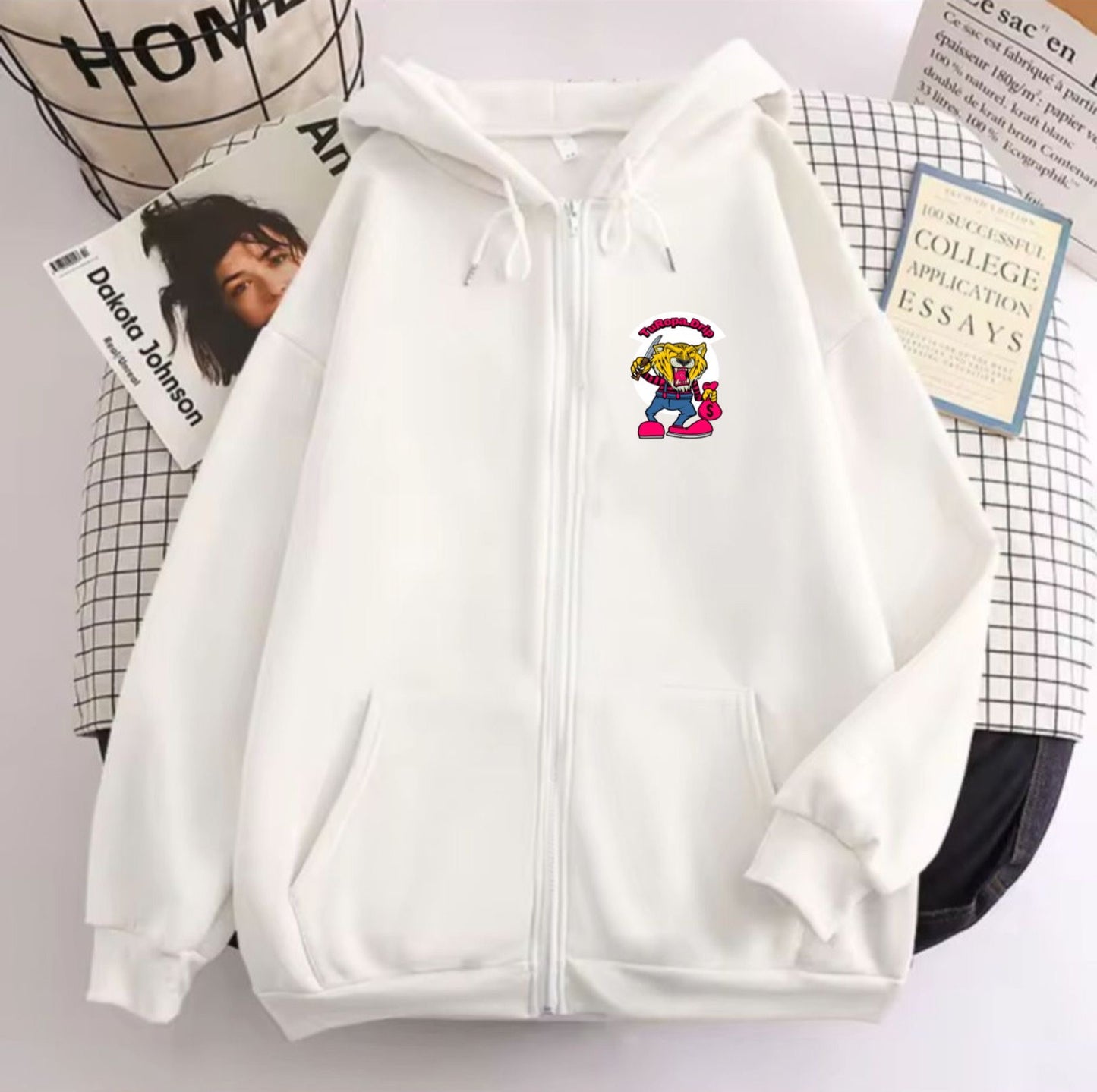 Sudadera con cremallera y capucha para hombre y mujer