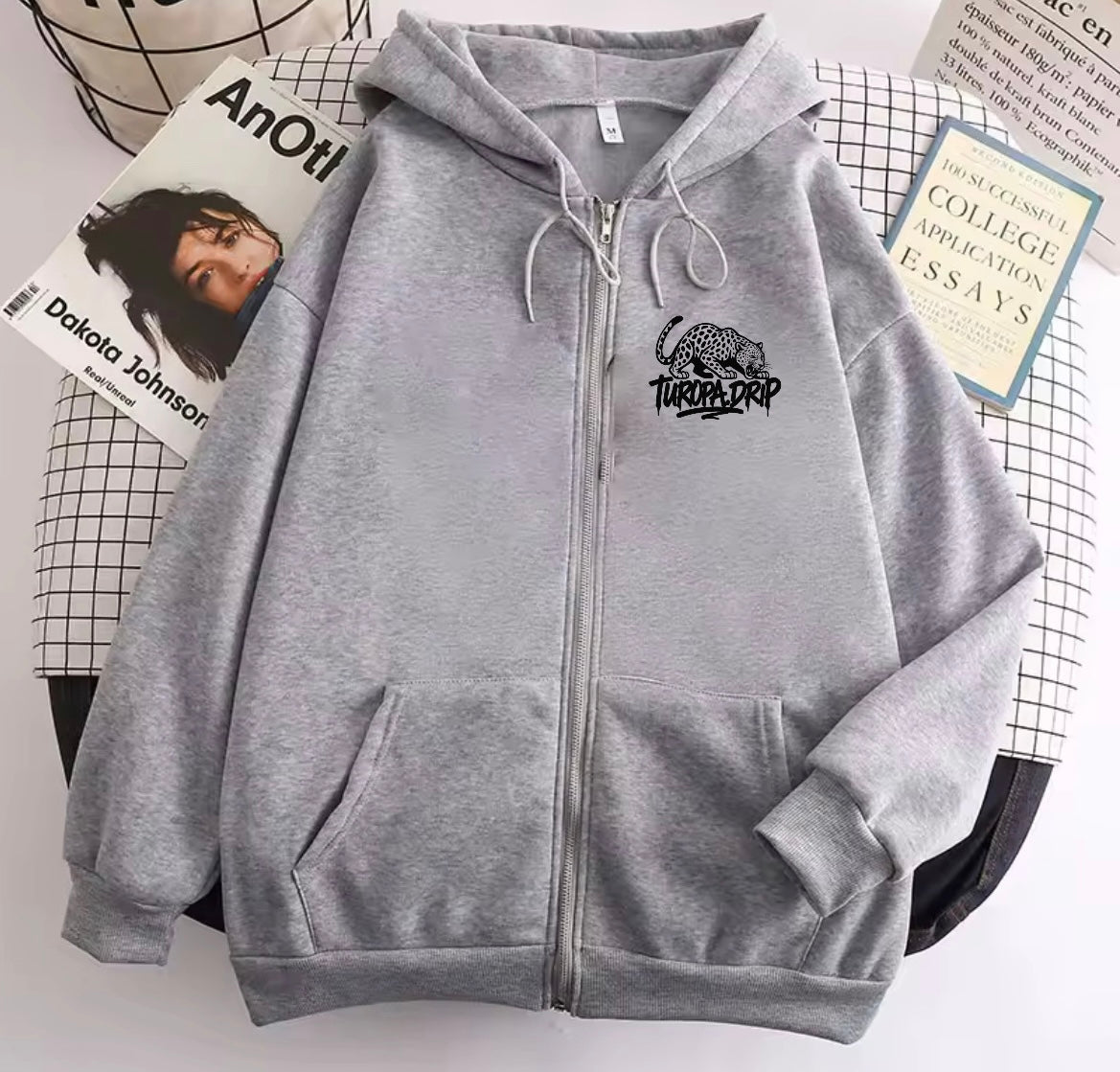 Sudadera con cremallera y capucha para hombre y mujer