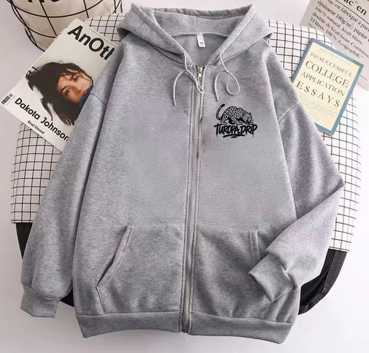 Sudadera con cremallera y capucha para hombre y mujer