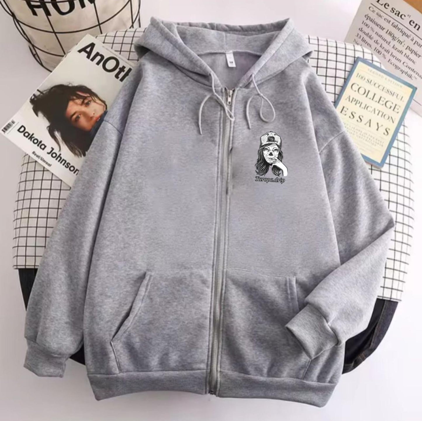 Sudadera con cremallera y capucha para hombre y mujer