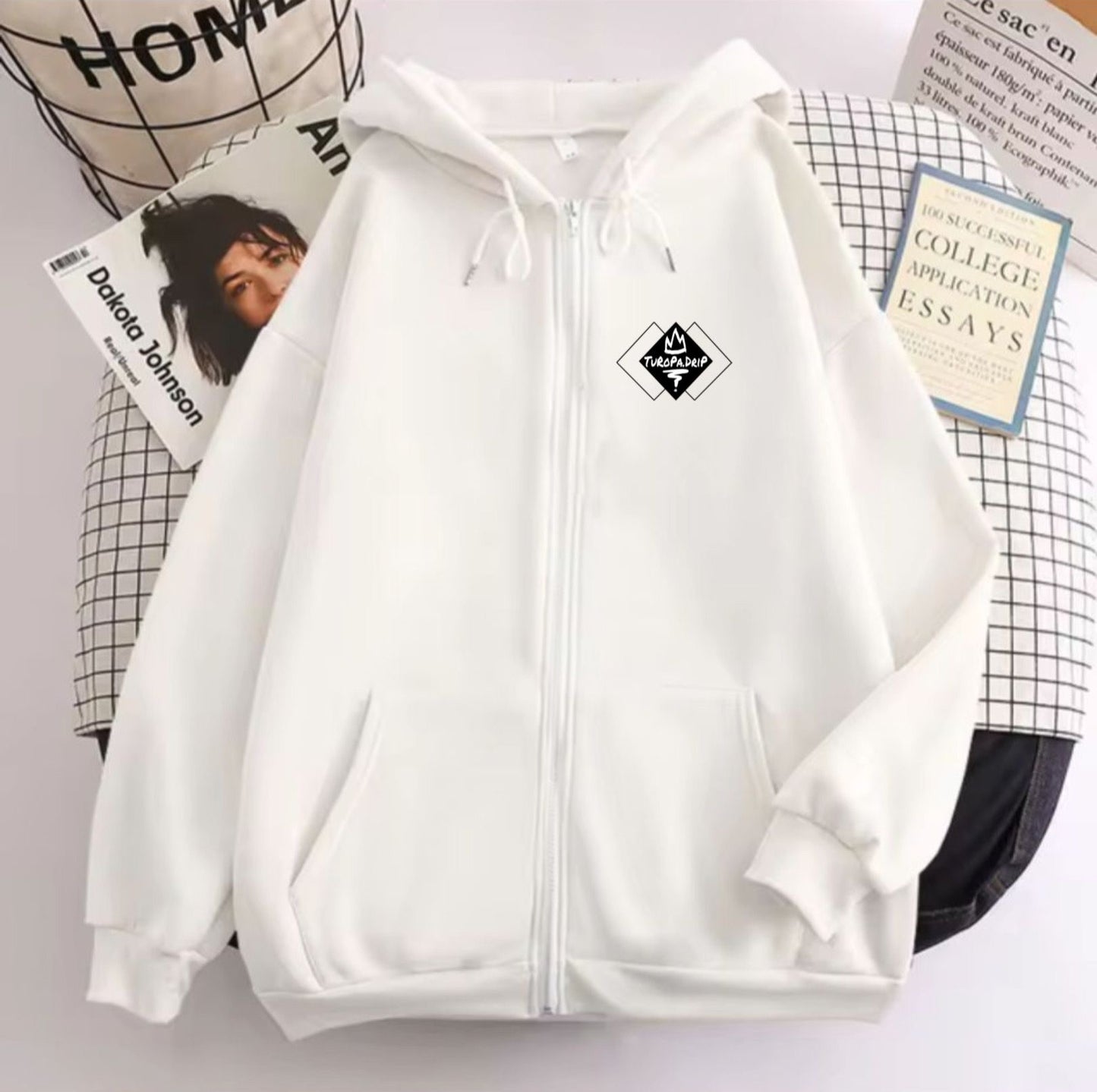 Sudadera con cremallera y capucha para hombre y mujer