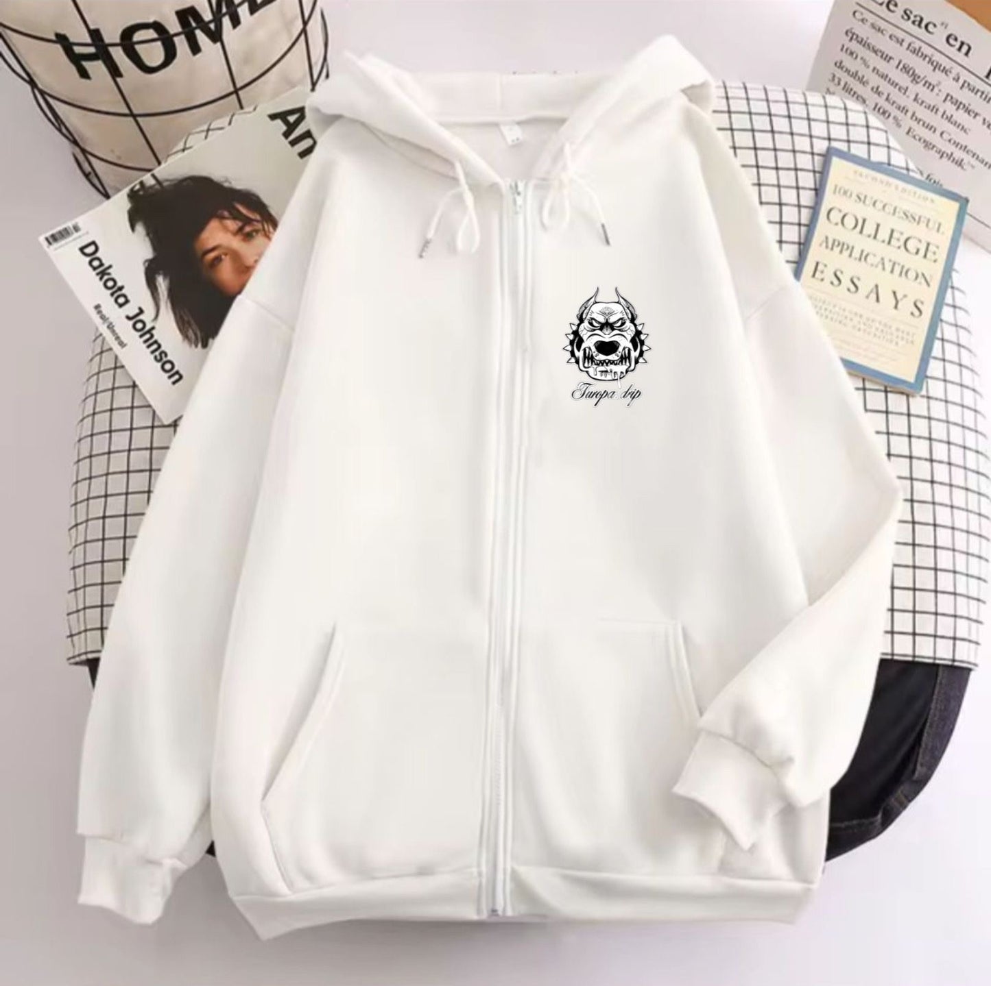 Sudadera con cremallera y capucha para hombre y mujer